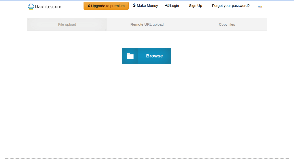 DaoFile.com website screenshot