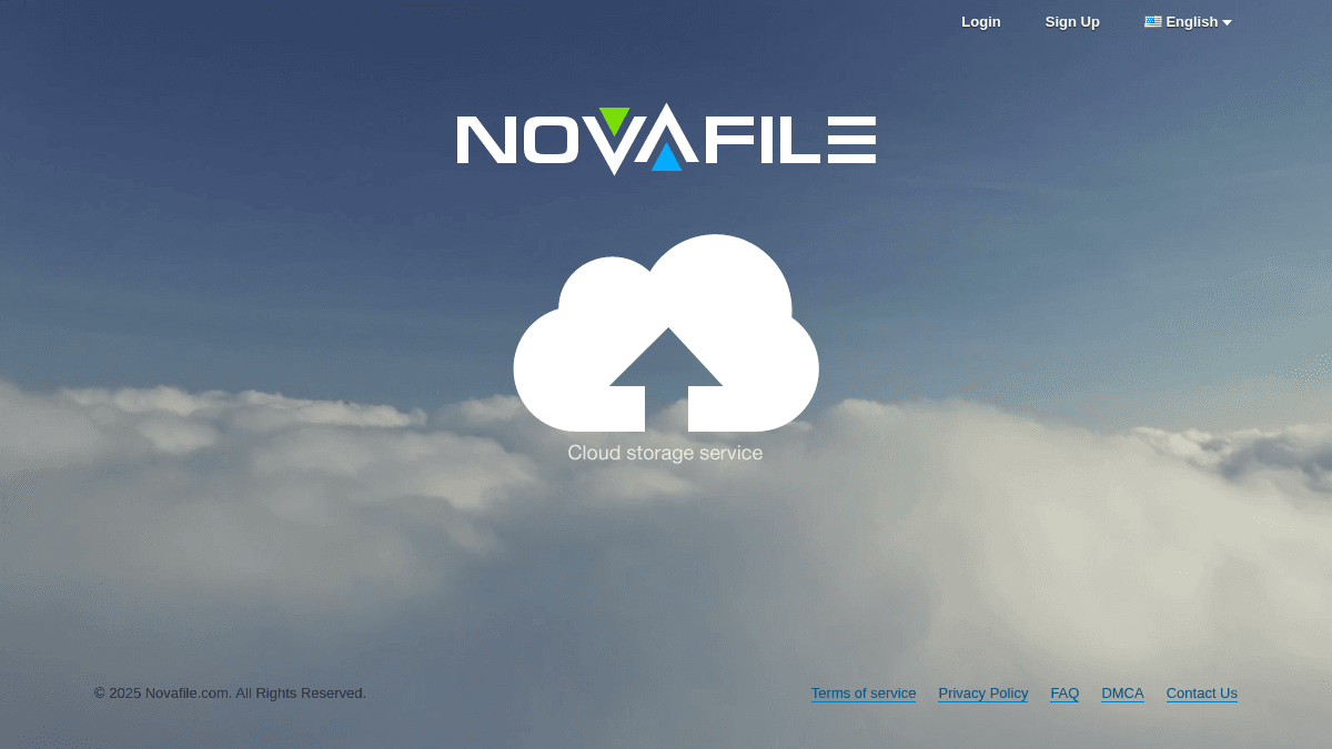 NovaFile.org website screenshot