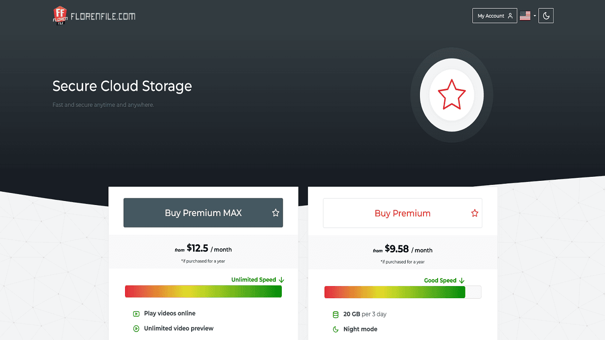 Florenfile.com website screenshot