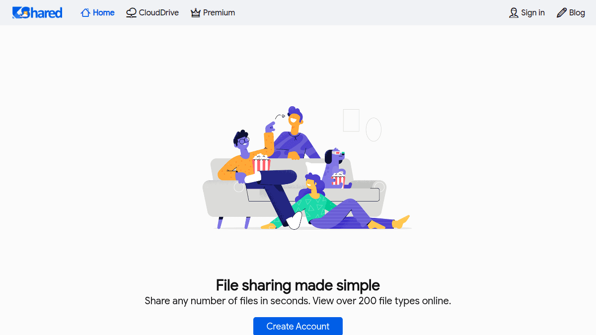 Kshared.com screenshot