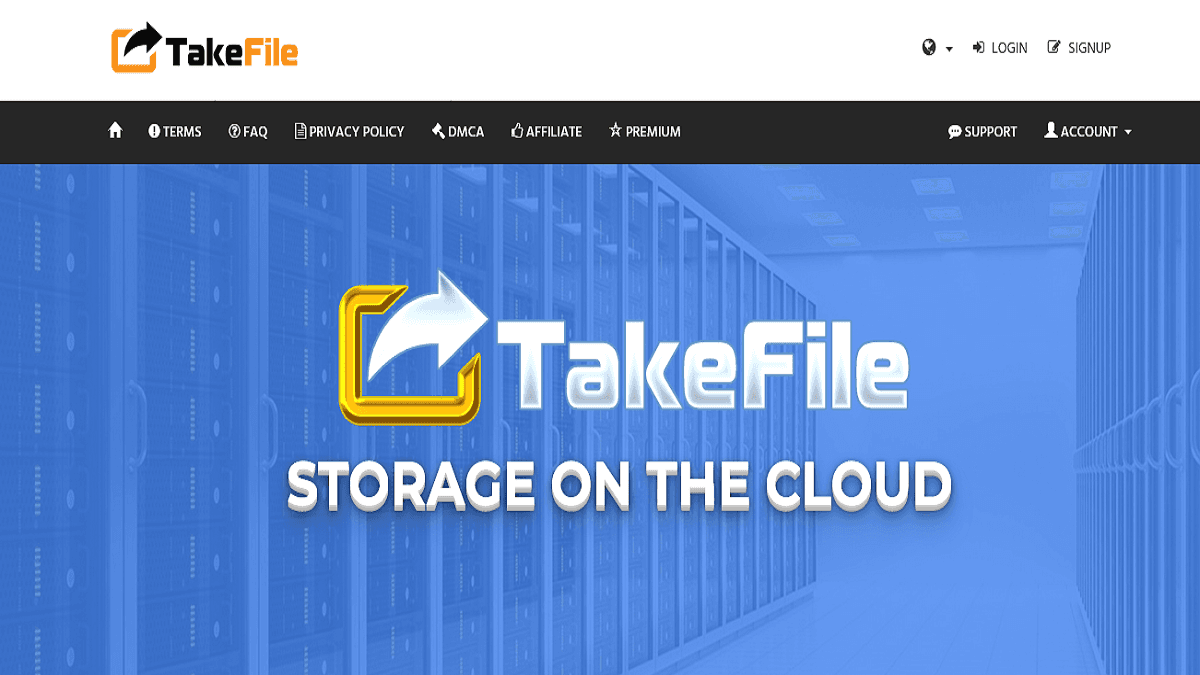 TakeFile.link screenshot